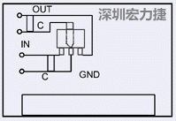圖3：降壓電路的PCB設(shè)計(jì)示例。