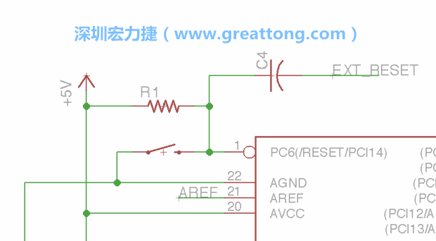 很多PCB設(shè)計者的設(shè)計不符合人體工學(xué)，他們使用很小的按鈕、不方便的元件配置和難以解讀的標(biāo)簽，千萬不要變成這樣！這次我們的設(shè)計有一個大小合適的重置按鈕（reset button）和可以清楚辨認(rèn)是否已經(jīng)接上電源的LED指示燈。