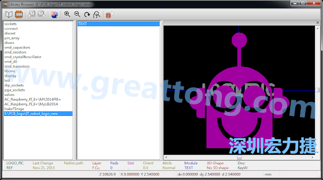 目前這個(gè)Library IT_robot_logo_new.mod 只有一個(gè)footprint。如何增加更多footprint 到這個(gè)library 中呢?